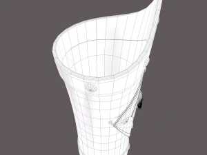 중세 해골 팔보호구 3D 모델