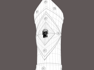 Medieval skull bracers 3Dモデル