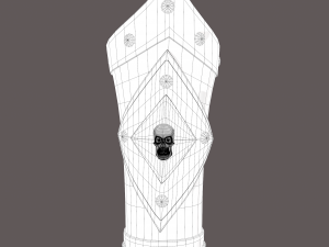 Medieval skull bracers 3Dモデル
