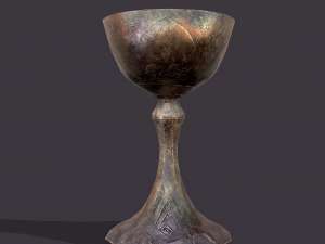 medieval goblet Model 3D