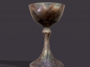 medieval goblet Model 3D