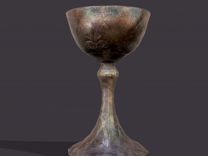 medieval goblet Model 3D
