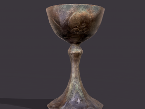 medieval goblet Model 3D