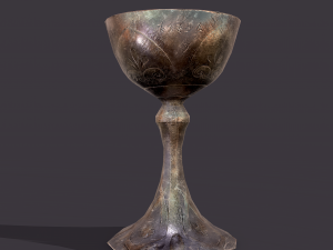 medieval goblet Model 3D