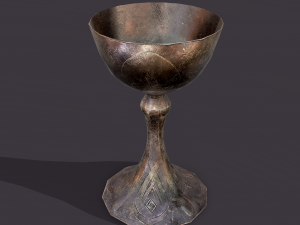 medieval goblet Model 3D