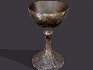medieval goblet Model 3D
