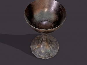 medieval goblet Model 3D
