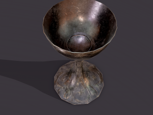 medieval goblet Model 3D