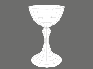 medieval goblet Model 3D