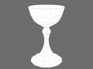 medieval goblet Model 3D