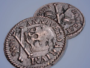 Medieval coin 3D Model