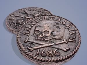Medieval coin 3D 모델
