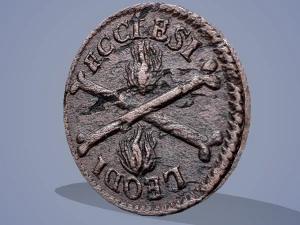 Medieval coin 3D Model