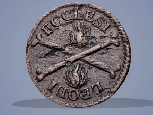 Medieval coin 3D Model