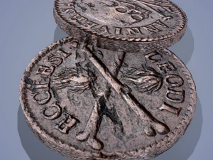 Medieval coin 3D Model