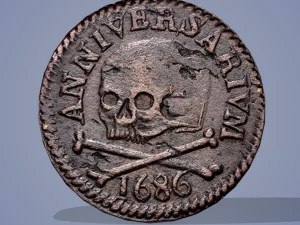 Medieval coin 3D Model