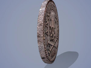 Medieval coin 3D Model
