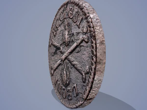 Medieval coin 3D Model