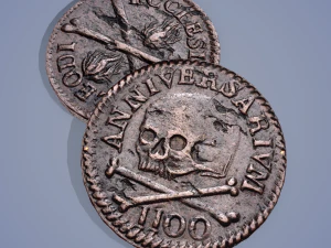 Medieval coin 3D Model