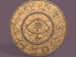 바이킹 동전 3D 모델