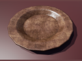Wooden Plate 3D Model