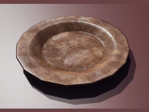 wooden plate 3D Model