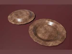 wooden plate 3D Model