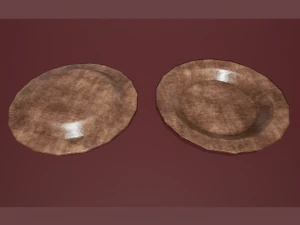 wooden plate 3D Model