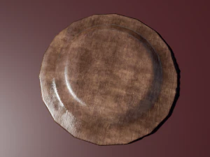wooden plate 3D Model