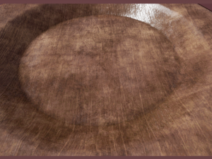 wooden plate Modèle 3D
