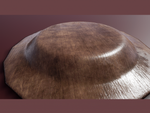 wooden plate Modèle 3D