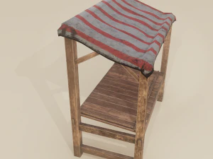 Merchant stal 3D Model