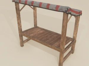 Merchant stal 3D Model