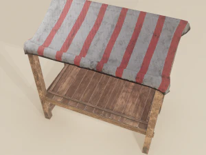 Merchant stal 3D Model