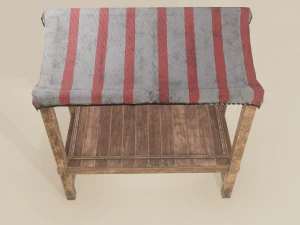 Merchant stal 3D Model