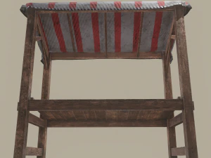 Merchant stal 3D Model