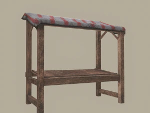 Merchant stal 3D Model