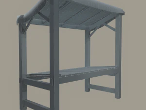 Merchant stal 3D Model