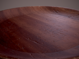 Medieval tavern wooden plate Modèle 3D