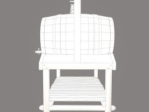 Wine barrels and holder 3D Model