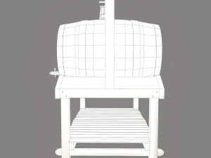 Wine barrels and holder 3D Model
