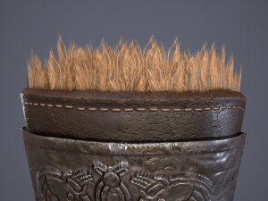 Viking fur lined bracers 3D Model