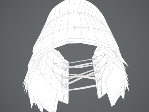 Viking fur lined bracers 3D Model