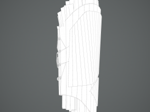 Viking fur lined bracers 3D Model