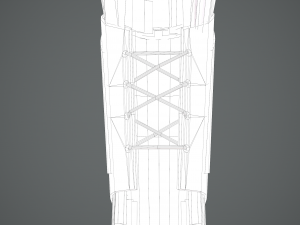 Viking fur lined bracers 3D Model