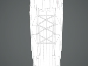 Viking fur lined bracers 3D Model