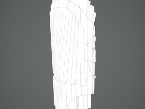 Viking fur lined bracers 3D Model