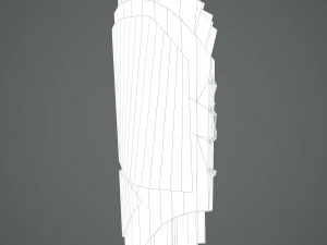 Viking fur lined bracers 3D Model