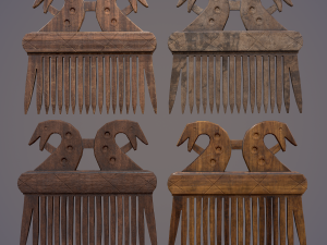 Viking dragon comb 3D-Modell