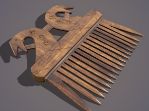 Viking dragon comb 3D Модель